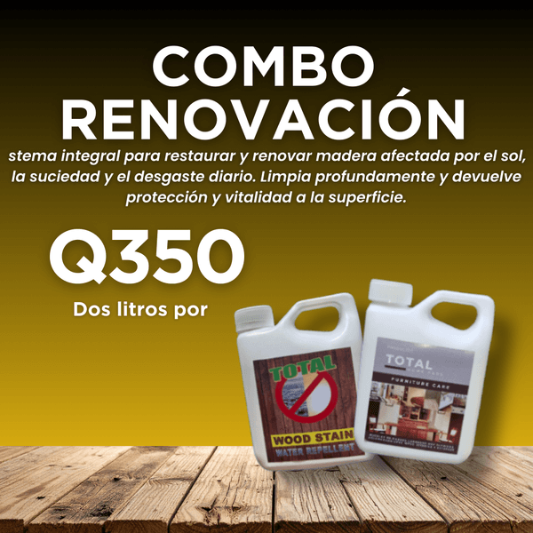 Foto de Combo Wood Cleaner + Wood Stain Litro