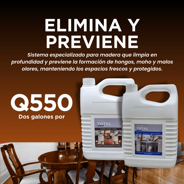 Foto del como de galones Total Fungi & Mold + Furniture Care