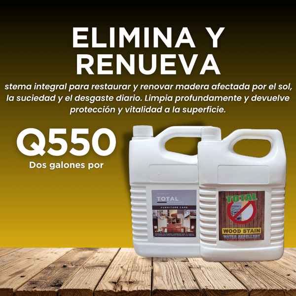 Foto del Combo Wood Cleaner + Wood Stain Galon